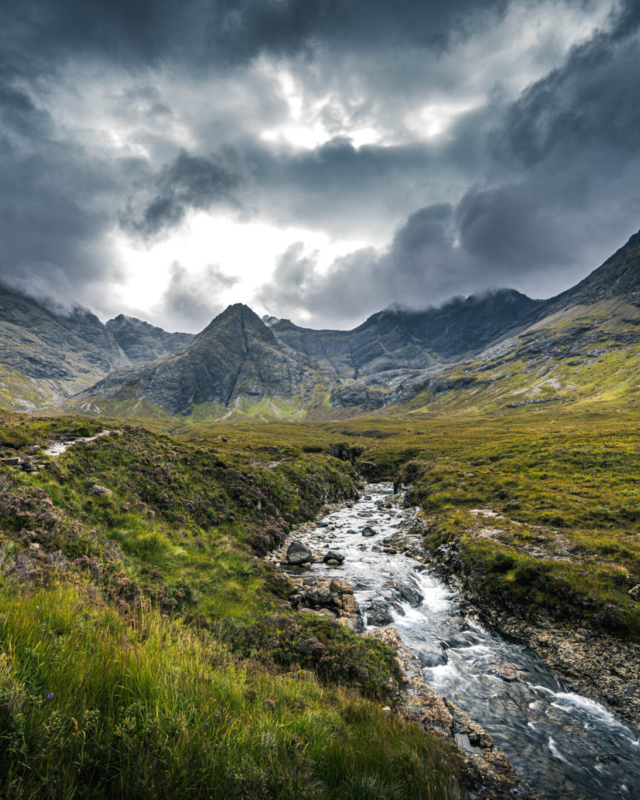 View Of The Fairy Pools, Scotland